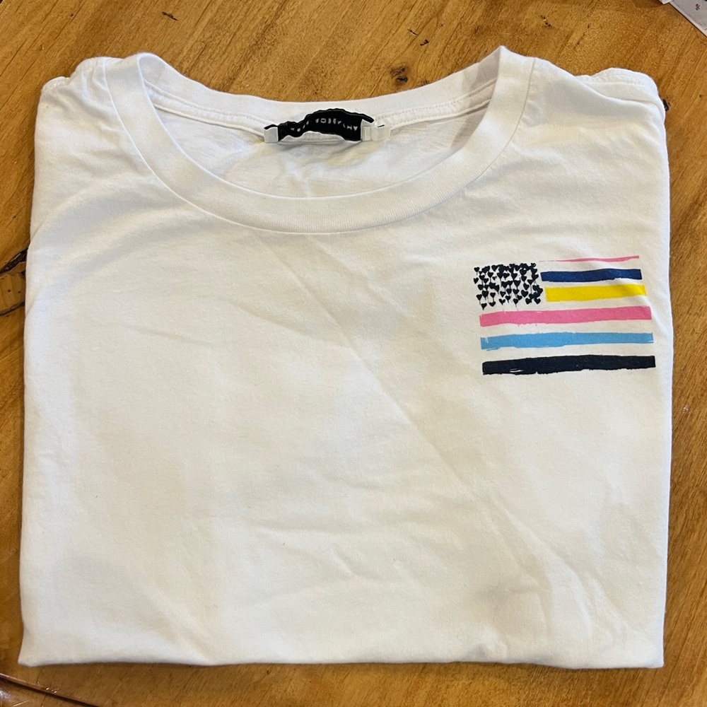 Kerri Rosenthal Sz M U.S. of Love T-Shirt